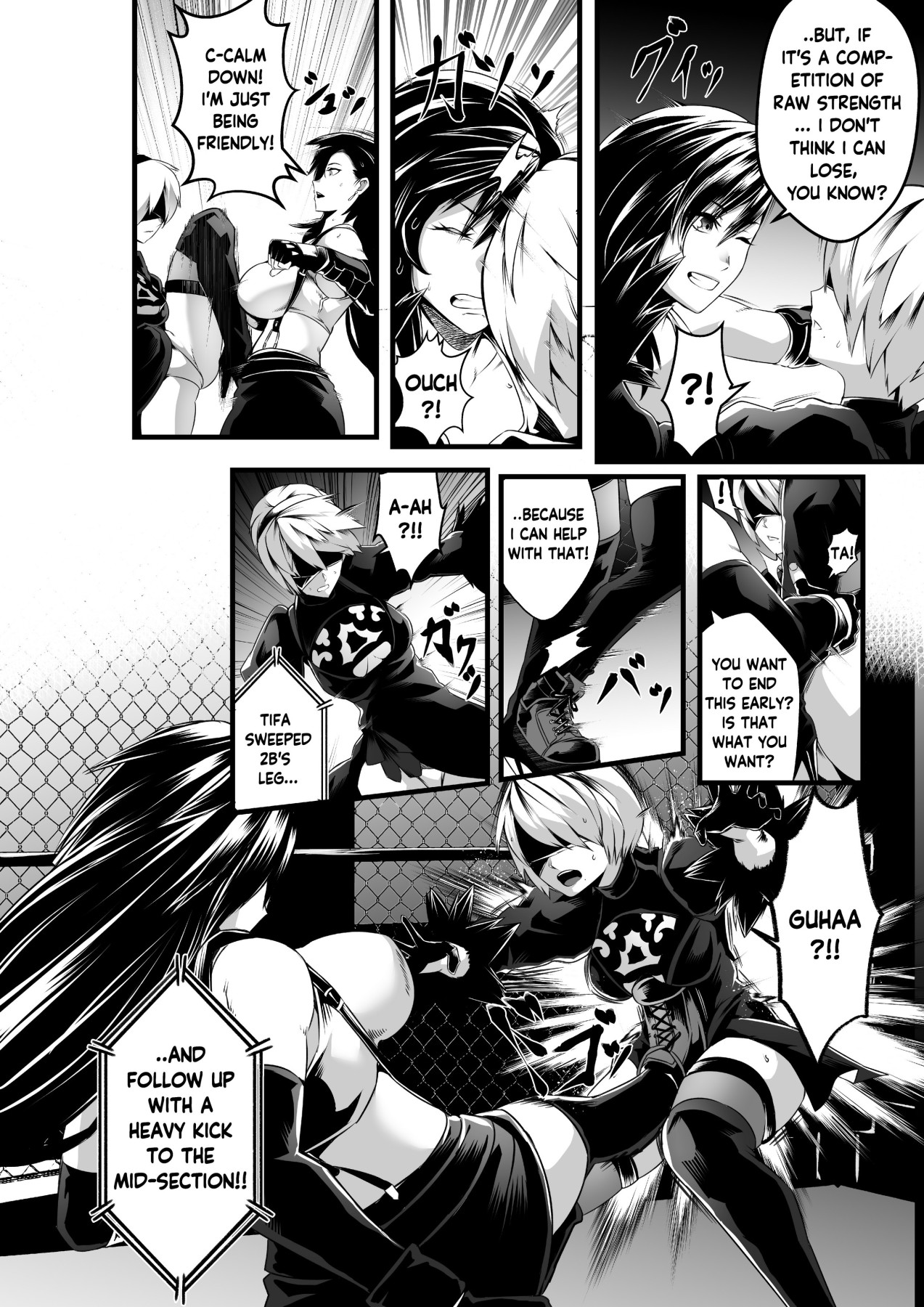 Hentai Manga Comic-Square off! 2B vs Tifa-Read-11